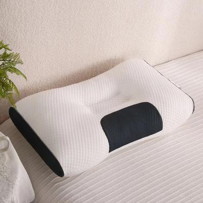 2022新款二代spa大豆纤维护颈枕 蜂窝针织按摩枕 枕头枕芯 灰色 48*74cm/只