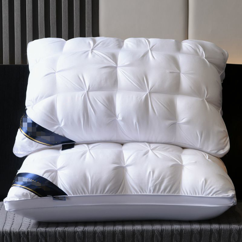 2023新款柔赛丝扭花面包枕 枕头枕芯 700g 白色-低枕 48*74cm/只