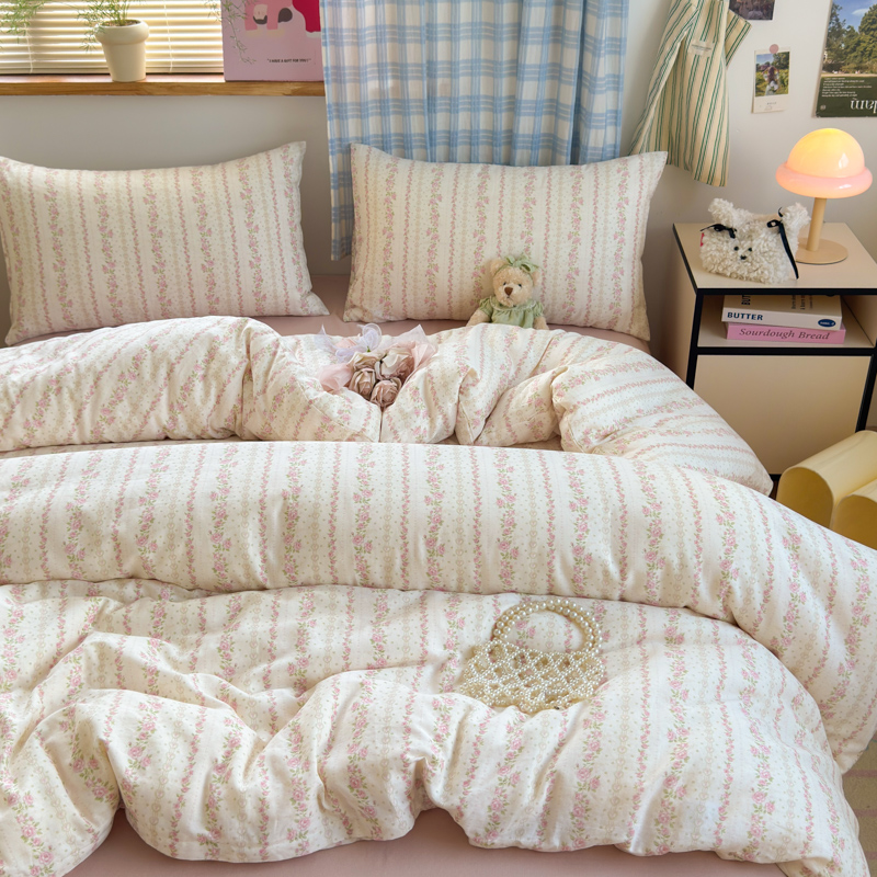 2026新款全棉A类双层纱单被套 亭亭玉立