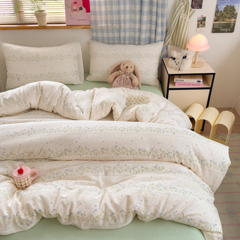 2026新款全棉A类双层纱单被套 陌上花开