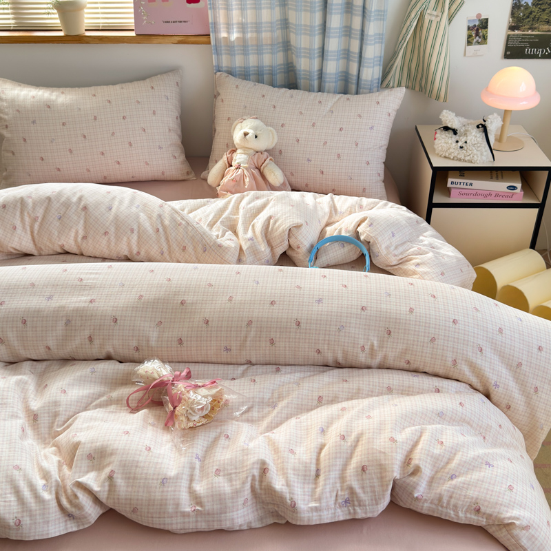 2026新款全棉A类双层纱单被套 玫瑰物语