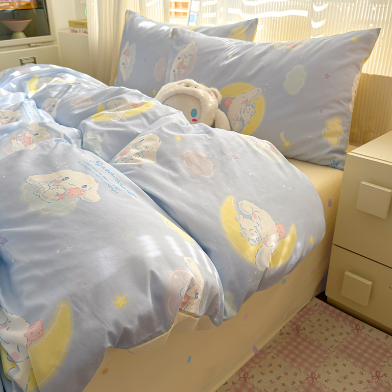 2026新款全棉三丽鸥正版授权卡通四件套 晚安大耳狗