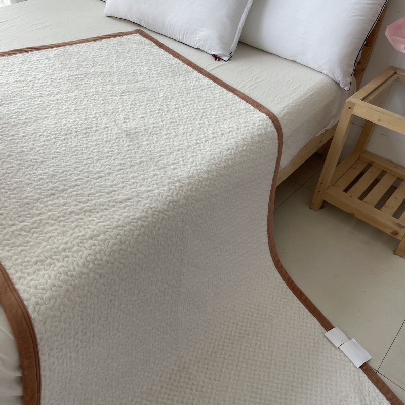 2022新款牛奶绒单人毯飘窗垫沙发垫牛奶绒床盖系列 200*230cm 纯色白