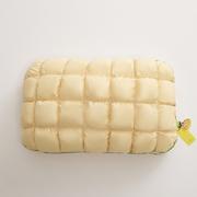 2023新款酥芯菠萝枕菠萝包枕芯羽绒枕4060尺寸请咨询 48*74cm 黄色