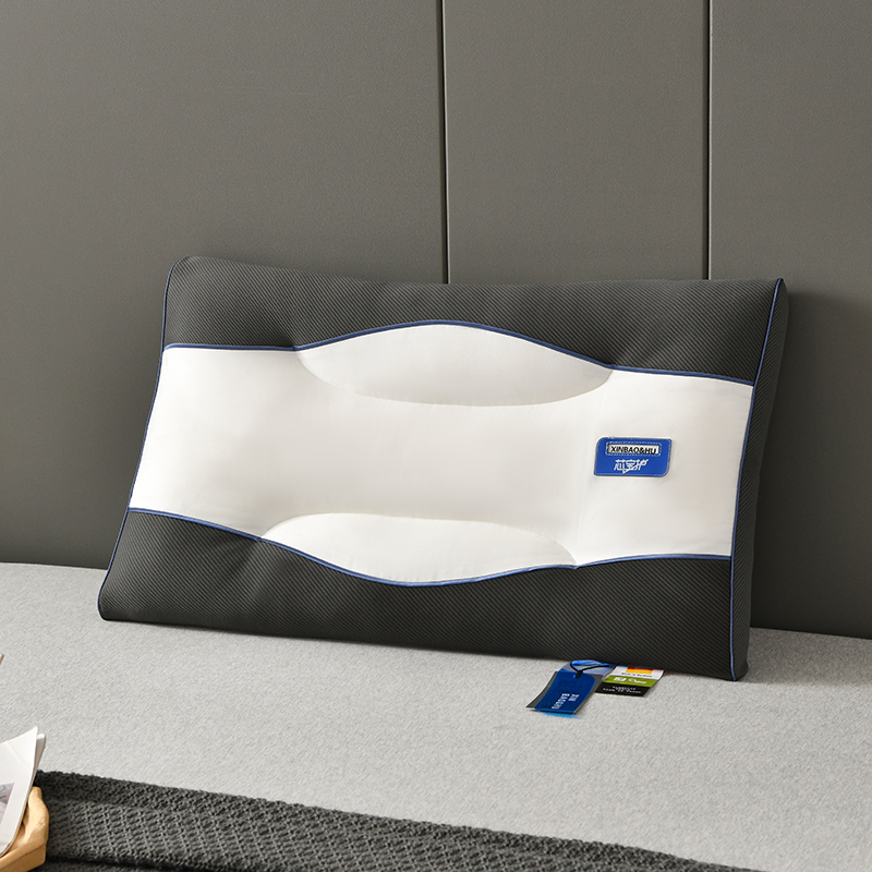 2023新款芯保护系列德绒纤维A类柔软舒适透气睡眠枕枕头枕芯 波纹拼接枕