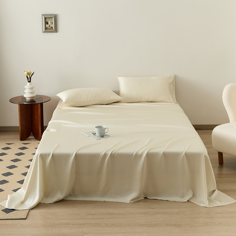 2024新款60S奥地利兰精天丝轻奢系列-单床单（风格二） 180*230cm单床单 极地白