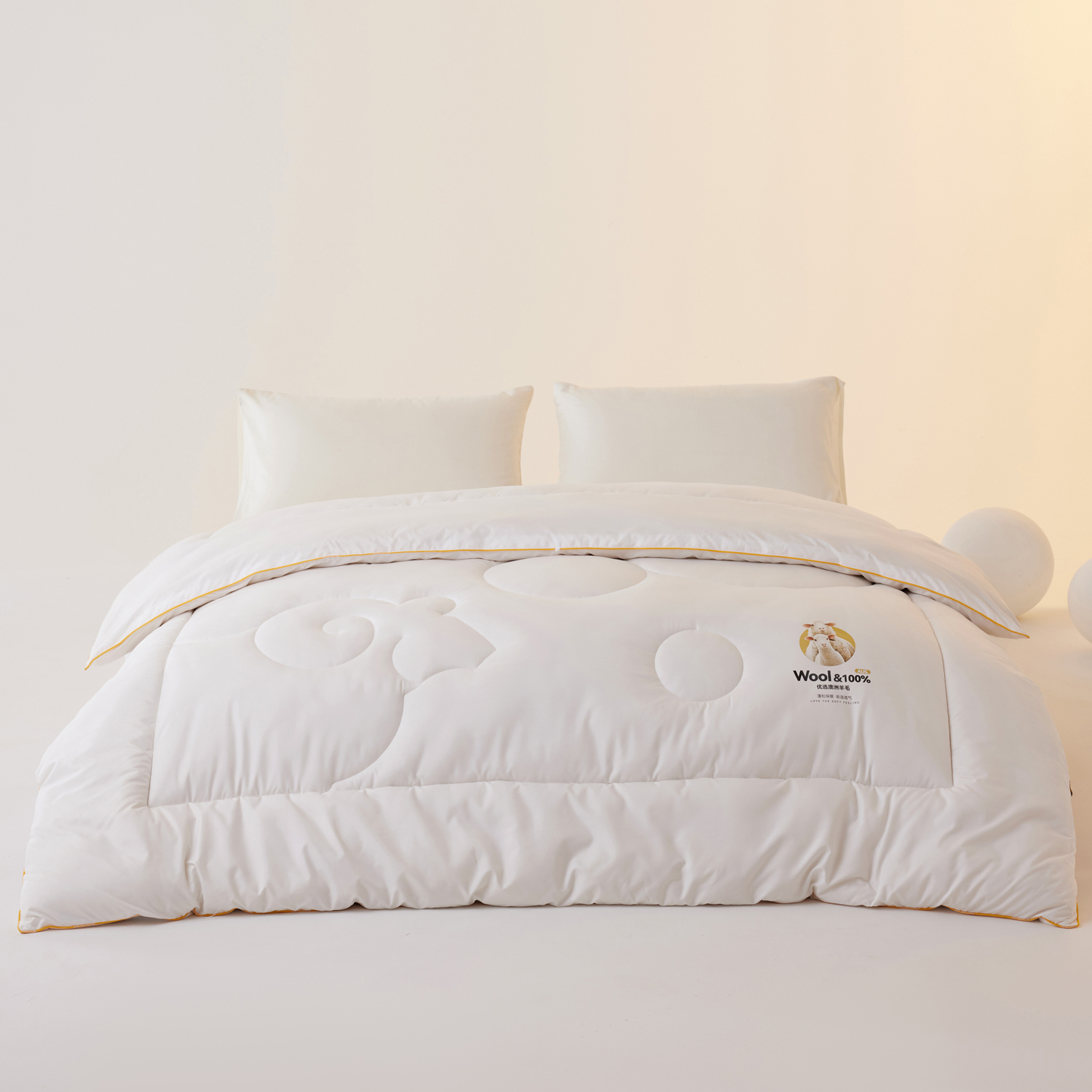 2025新款防跑毛优选澳洲羊毛被被子被芯 防跑毛羊毛被