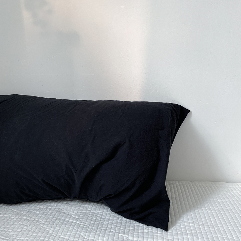 2023新款枕套合集-熊猫系列枕套 48*74cm/个 纯黑枕套