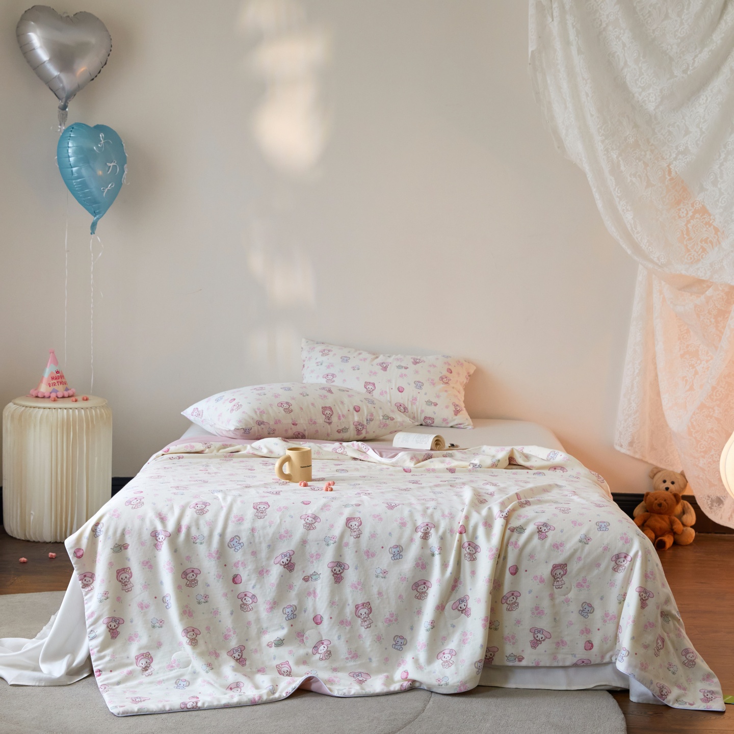 2026新款锦氨全棉双层纱20大豆抗菌双感夏被被子被芯（空镜图） 喵喵花园