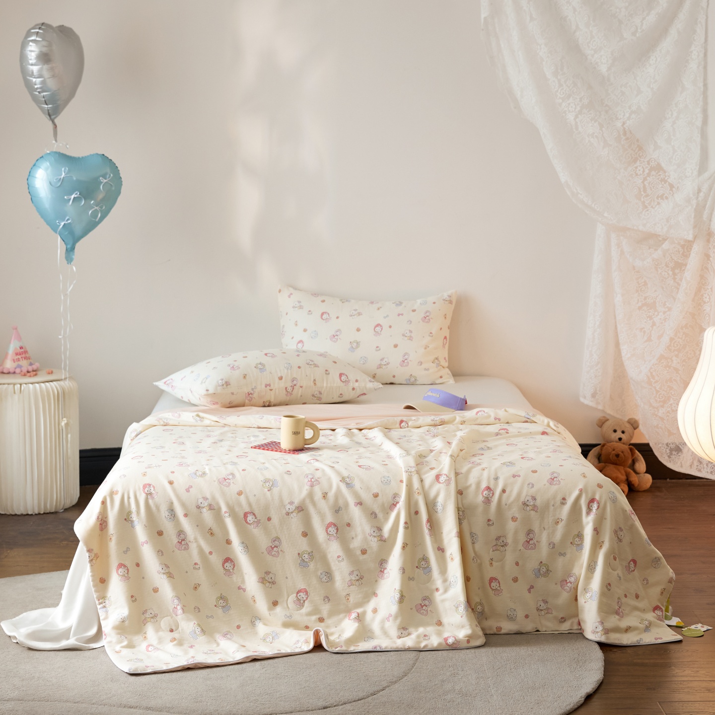 2026新款锦氨全棉双层纱20大豆抗菌双感夏被被子被芯（空镜图） 洛莉