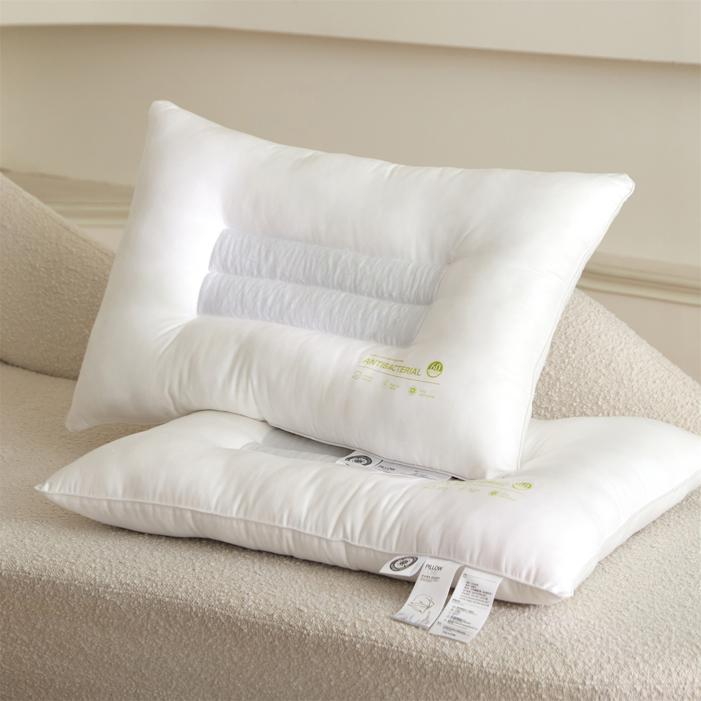 2025新款全棉A类60支决明子护颈枕枕头枕芯