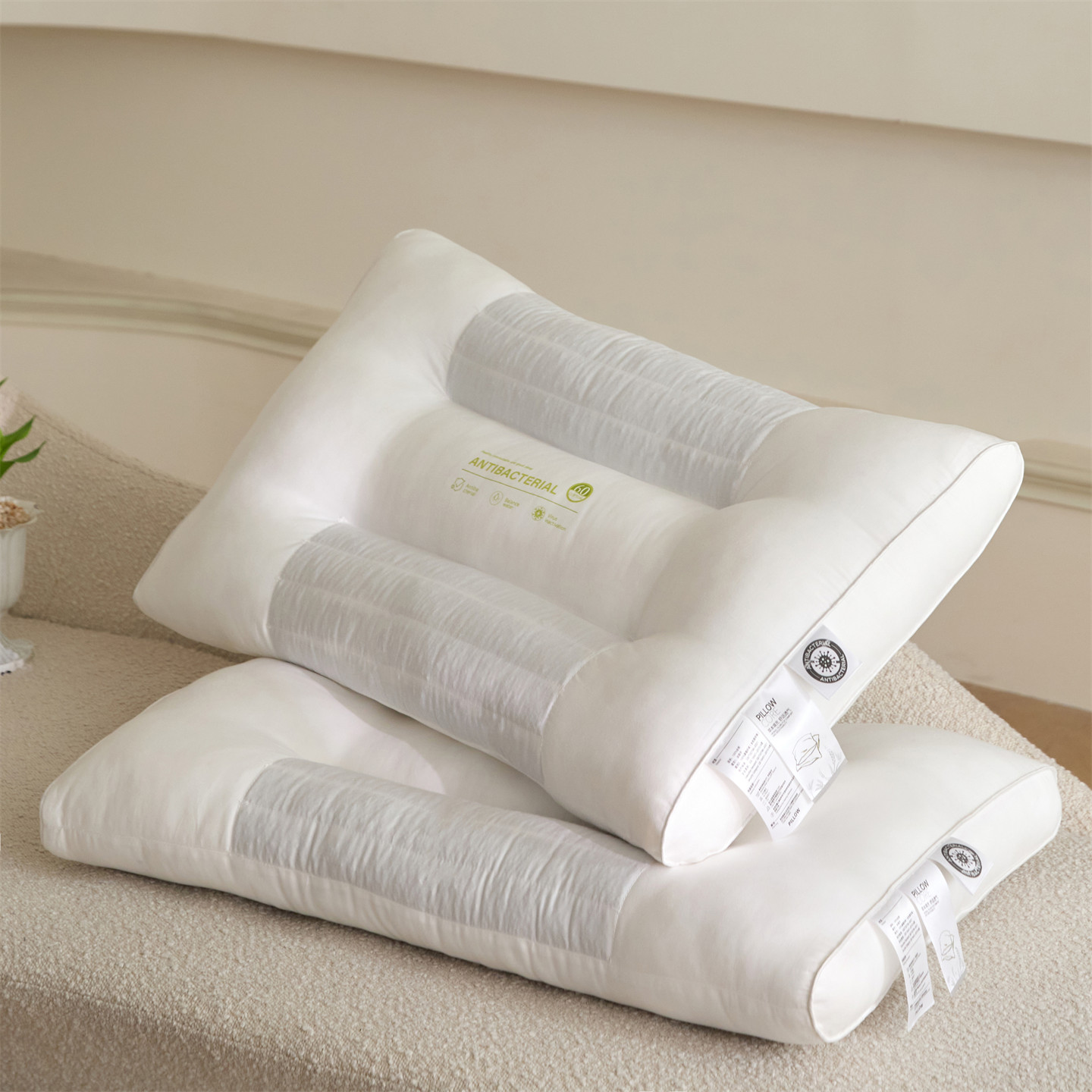 2025新款全棉A类60支决明子护颈枕枕头枕芯