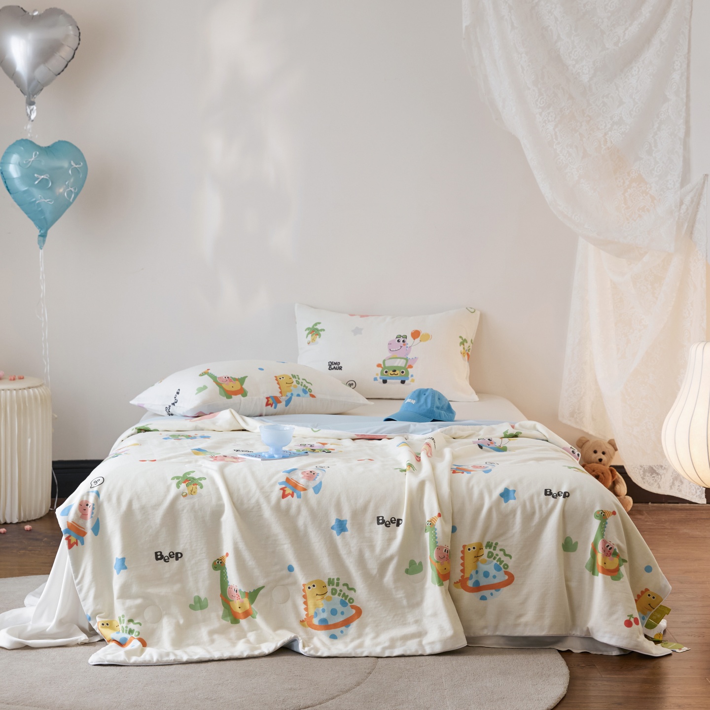 2026新款锦氨全棉双层纱20大豆抗菌双感夏被被子被芯（空镜图） 太空奇遇