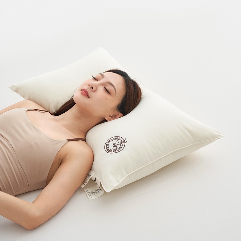 2024新款A类枕头枕芯系列-羊绒蛋白枕 48*74cm/只 羊绒蛋白枕-奶油白中枕