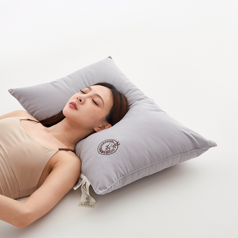 2024新款A类枕头枕芯系列-羊绒蛋白枕 48*74cm/只 羊绒蛋白枕-钛灰低枕