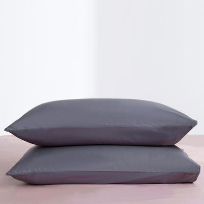 新款60纯色单品枕套 48cmX74cm/对 纯色-奥丁灰