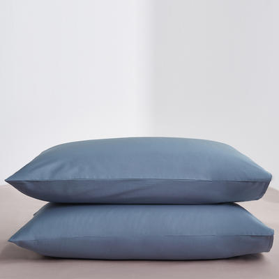 新款60纯色单品枕套 48cmX74cm/对 纯色-宾利蓝