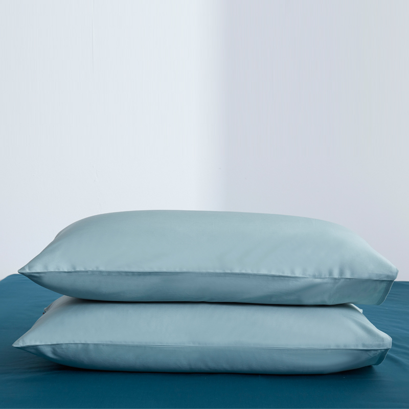 新款60纯色单品枕套 48cmX74cm/对 纯色-梵星蓝
