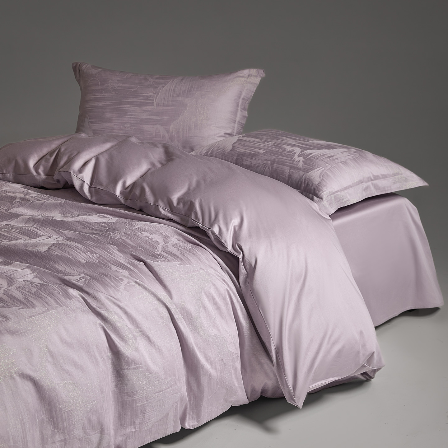 2026新款长绒棉七彩丝提花四件套