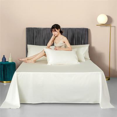 新款60s纯色单品床单 230cmx245cm 纯色-贵族白