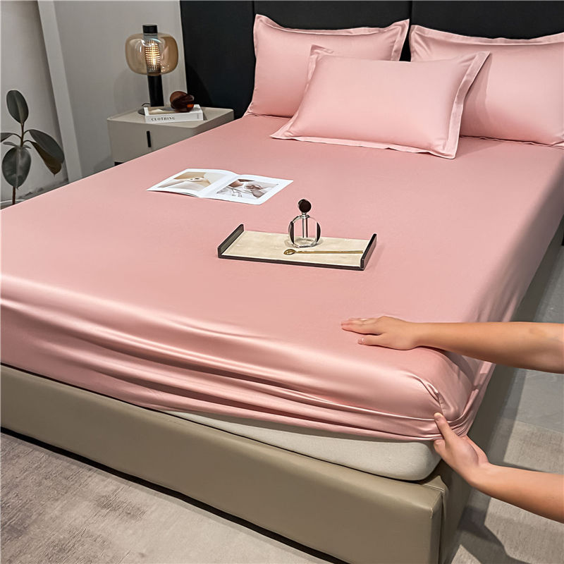 新款A类60支长绒棉纯色佳系列--单床单、床笠 单床单230*245cm 佳-奶油粉