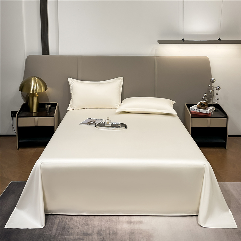新款A类60支长绒棉纯色佳系列-单床单 230cmx250cm单床单 佳-奶白