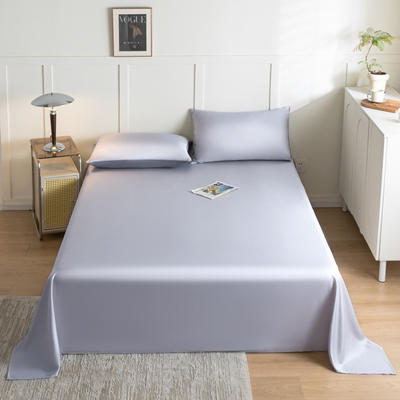 2024新款莱赛尔兰精天丝柔系列纯色单床单--实拍图 160*230cm单床单 柔-气质灰