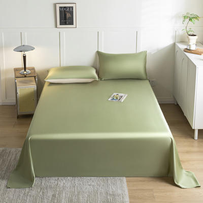 2024新款莱赛尔兰精天丝柔系列纯色单床单--实拍图 160*230cm单床单 柔-生态绿