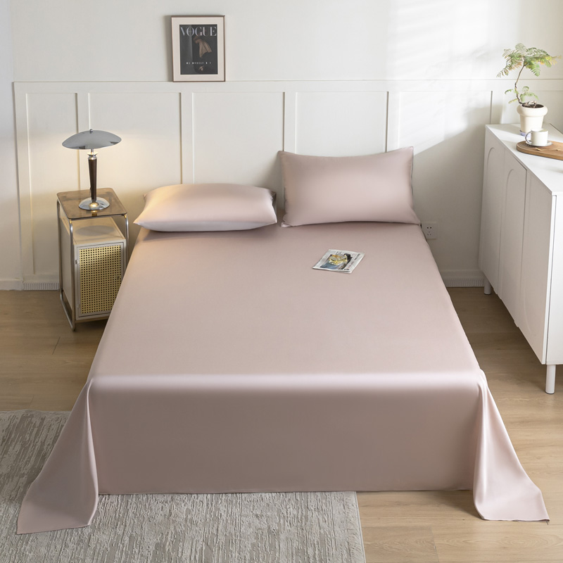 2024新款莱赛尔兰精天丝柔系列纯色单床单--实拍图 160*230cm单床单 柔-玉桂粉