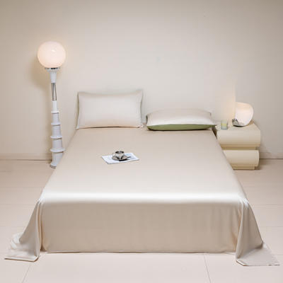 2024新款莱赛尔兰精天丝柔系列纯色单床单--棚拍图 160*230cm单床单 柔-梧桐杏