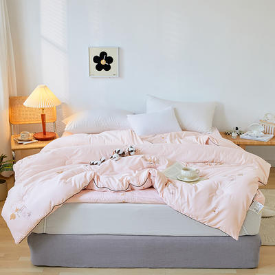 2022新款新疆棉冬被棉花被+床褥床垫组合 150x200cm4斤（单被子） 粉色