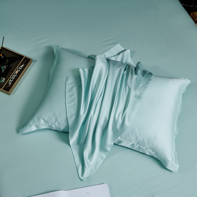 2022新款60s天丝纯色单品枕套（信封款） 48x74cm/对 香草色