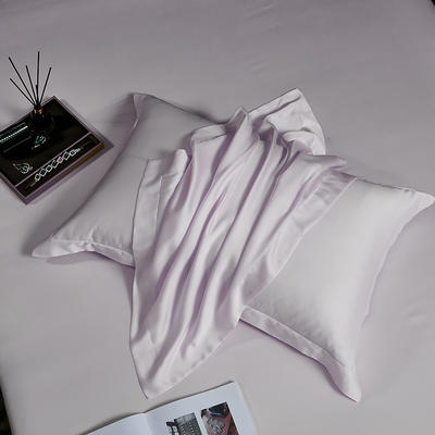 2022新款60s天丝纯色单品枕套（信封款） 48x74cm/对 香芋紫