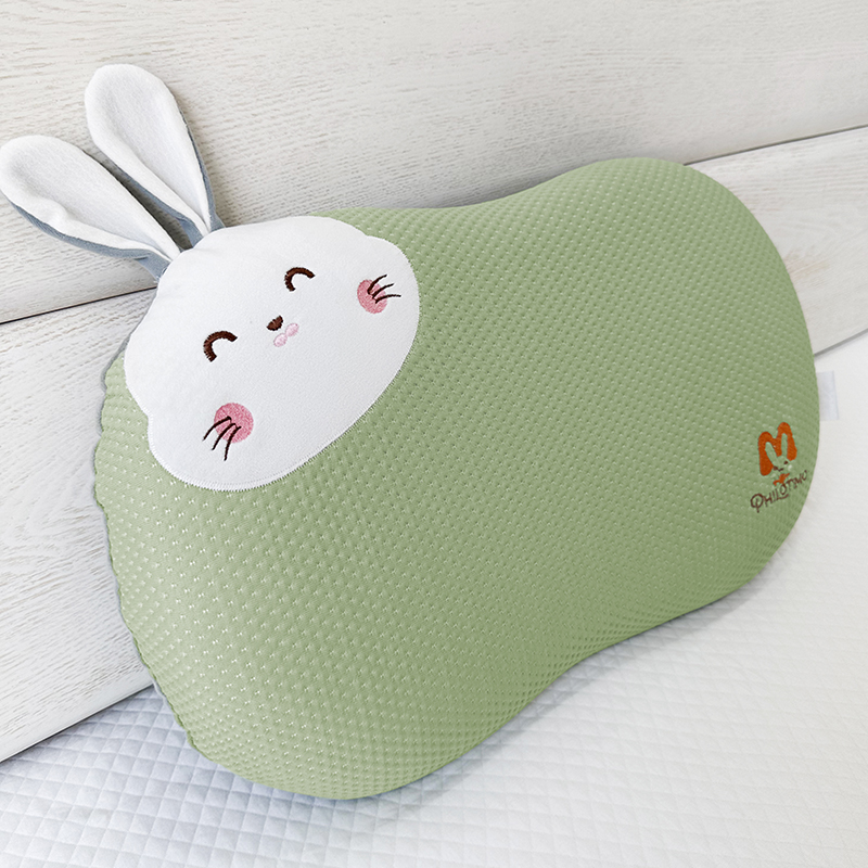2023新款凉感枕牛奶绒记忆棉枕枕头枕芯系列 34*54cm 凉感兔枕芯-绿