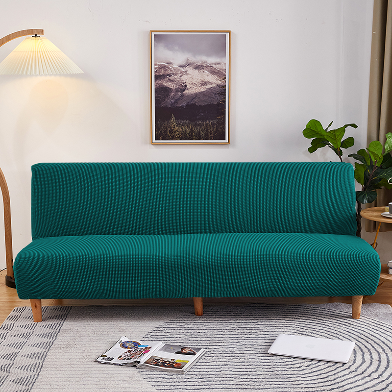 2021新款玉米粒系列—松紧款沙发床套 中号：160-190cm 翡绿
