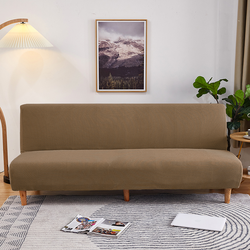 2021新款玉米粒系列—松紧款沙发床套 中号：160-190cm 驼色