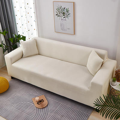 2021新款玉米粒系列—双扶手沙发套 双人 145-185cm 奶白