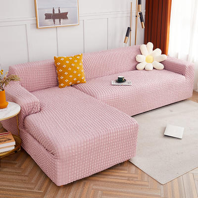 2022新款爆米花系列—全包款沙发套 单人 90-140cm 粉色