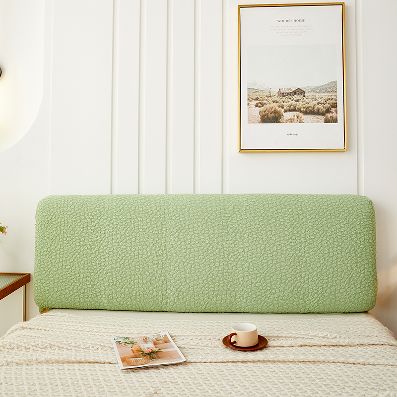 2023新款浮雕提花纯色系列床头罩 1.5m（适合1.4-1.6m床头） 薄荷绿