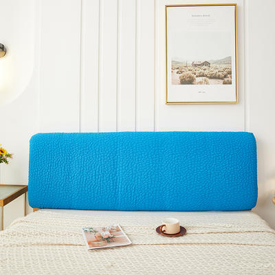 2023新款浮雕提花纯色系列床头罩 1.5m（适合1.4-1.6m床头） 晴山蓝