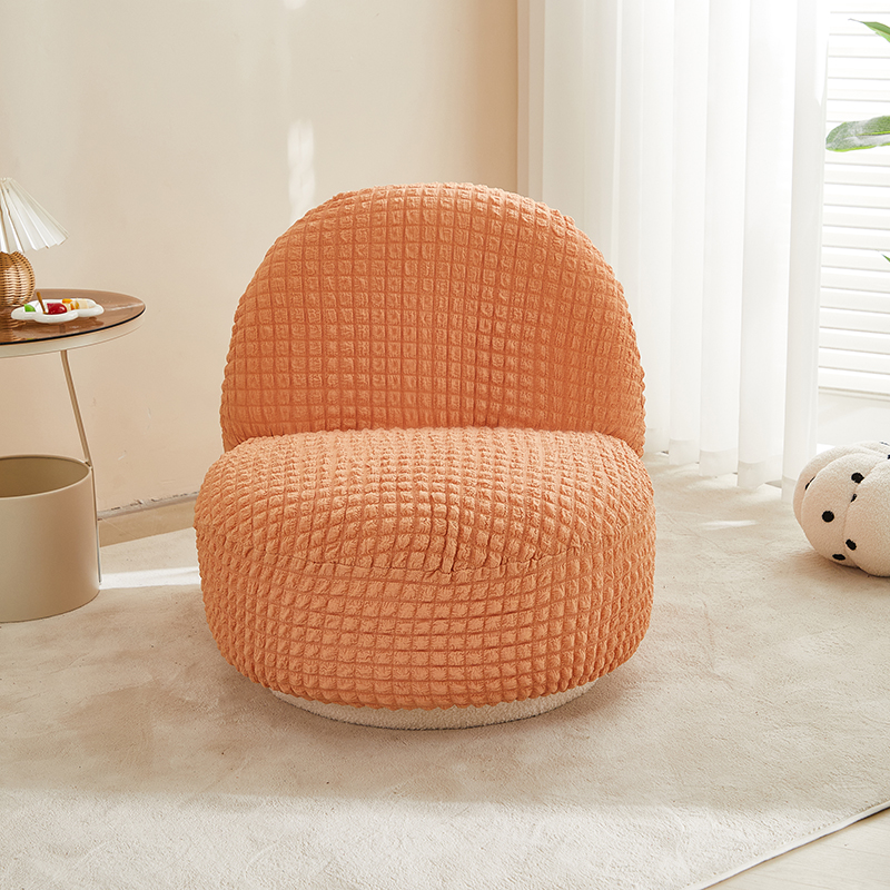 2024新款直播热卖泡泡爆米花系列-雪梨沙发椅套 坐长75cm整高70cm 蜜橙