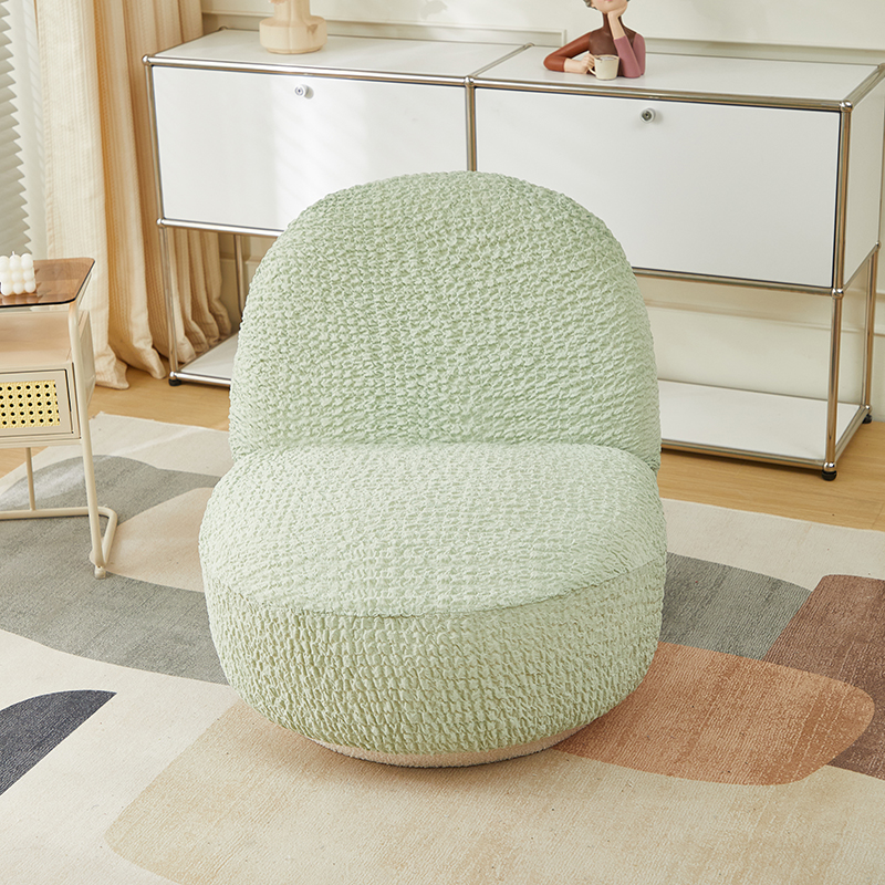 2024新款高端日式皱皱布系列-雪梨沙发椅套 坐长75cm整高70cm 爱豆绿