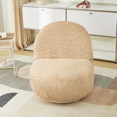 2024新款高端日式皱皱布系列-雪梨沙发椅套 坐长75cm整高70cm 亚麻黄