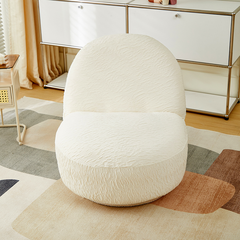 2024新款梭织浮雕云纱纹系列-雪梨沙发椅套 坐长75cm整高70cm 月光白