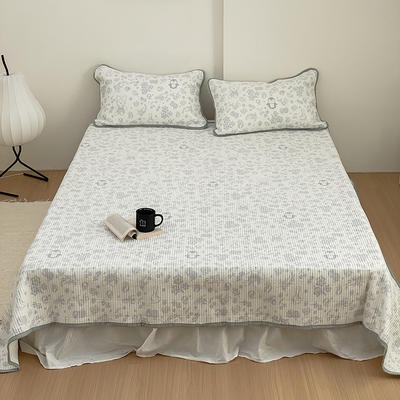 2023新款13070全棉夹棉床盖多功能沙发毯盖被风格二 180cmx220cm单床盖 童话小熊