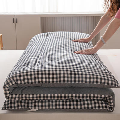2024新款水洗棉棉花床垫（场景二） 1.2*2.0m（4.5斤） 黑小格
