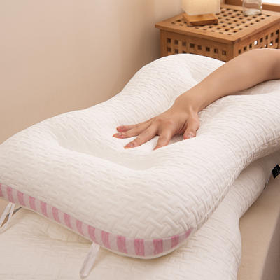 2022新款Spa按摩枕头枕芯（低克重面料）48*74cm 粉
