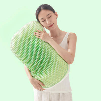 2023新款TPR舒睡马卡龙色系列枕头枕芯40*65cm 苹果绿