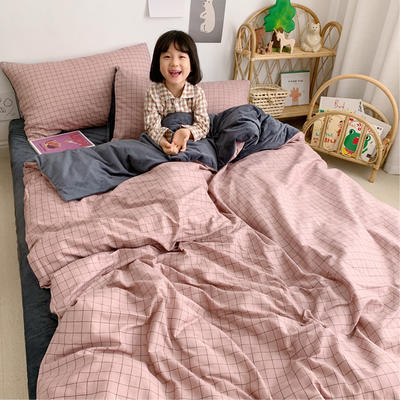 2019新款-全棉+水晶绒棉绒四件套小模特 床单款三件套1.2m（4英尺）床 晴天