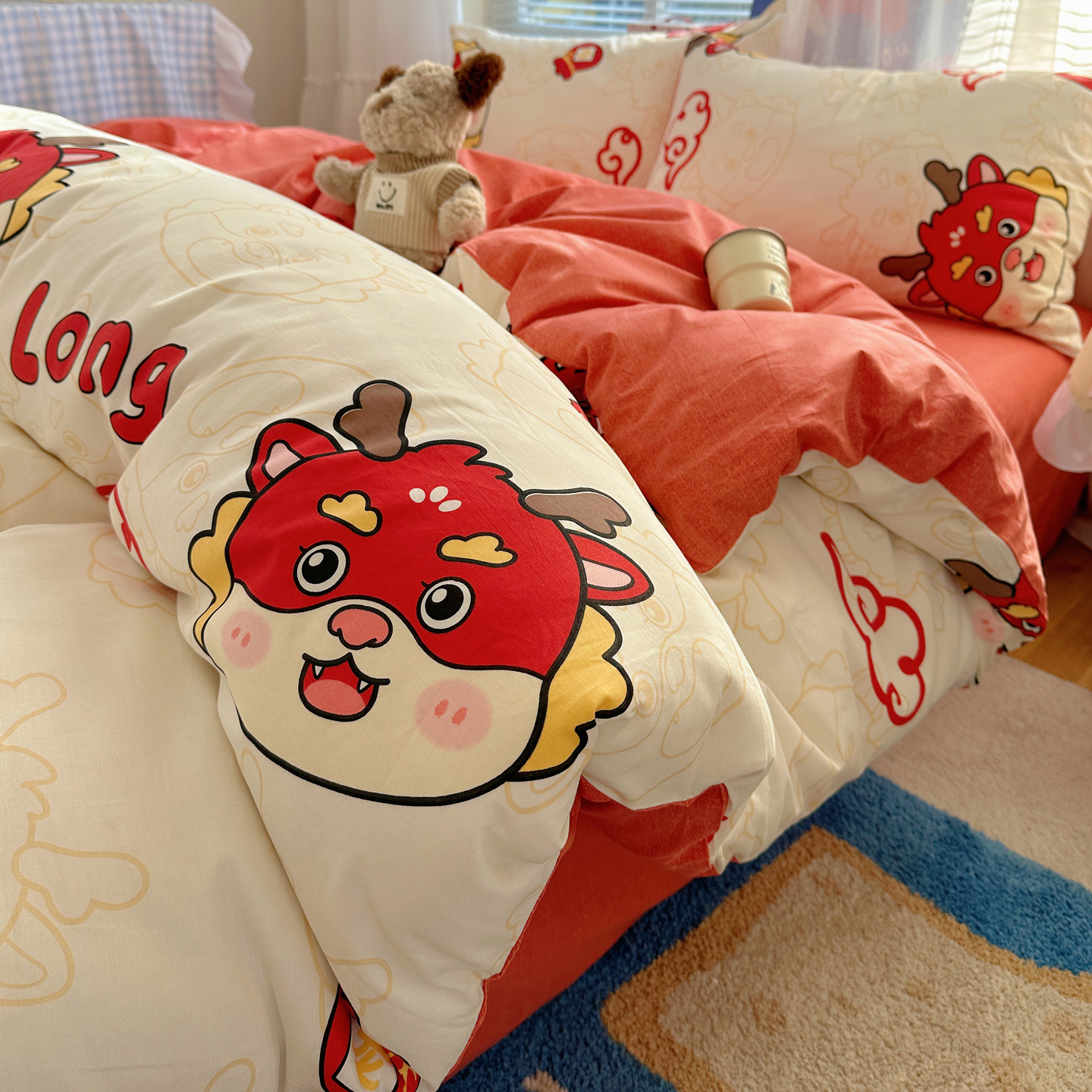 2026新款全棉小清新印花四件套 祥瑞